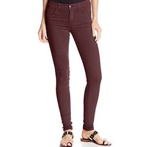 Joe's Jeans Mid Rise Legging Black Cherry Color Size 25